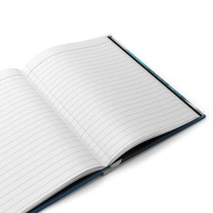 Libra Scales in Blue and White with Poem Hardcover 150 Page Journal