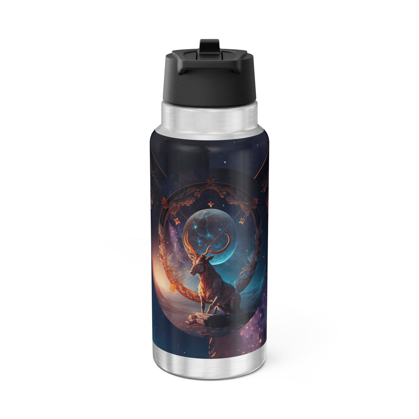 Sagittarius Zodiac Sign Centaur Fantasy Illustration ~ 32oz Tumbler With Lid and Straw