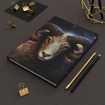 Aries The Ram with Poem Hardcover 150 Page Journal