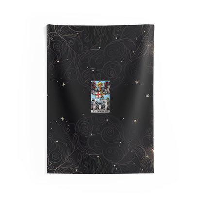 The Judgement Tarot Card Altar Cloth or Tapestry with Starry Background