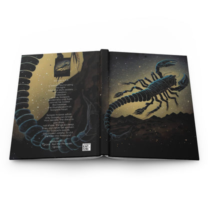 Scorpio in the Sky with Poem Hardcover 150 Page Journal