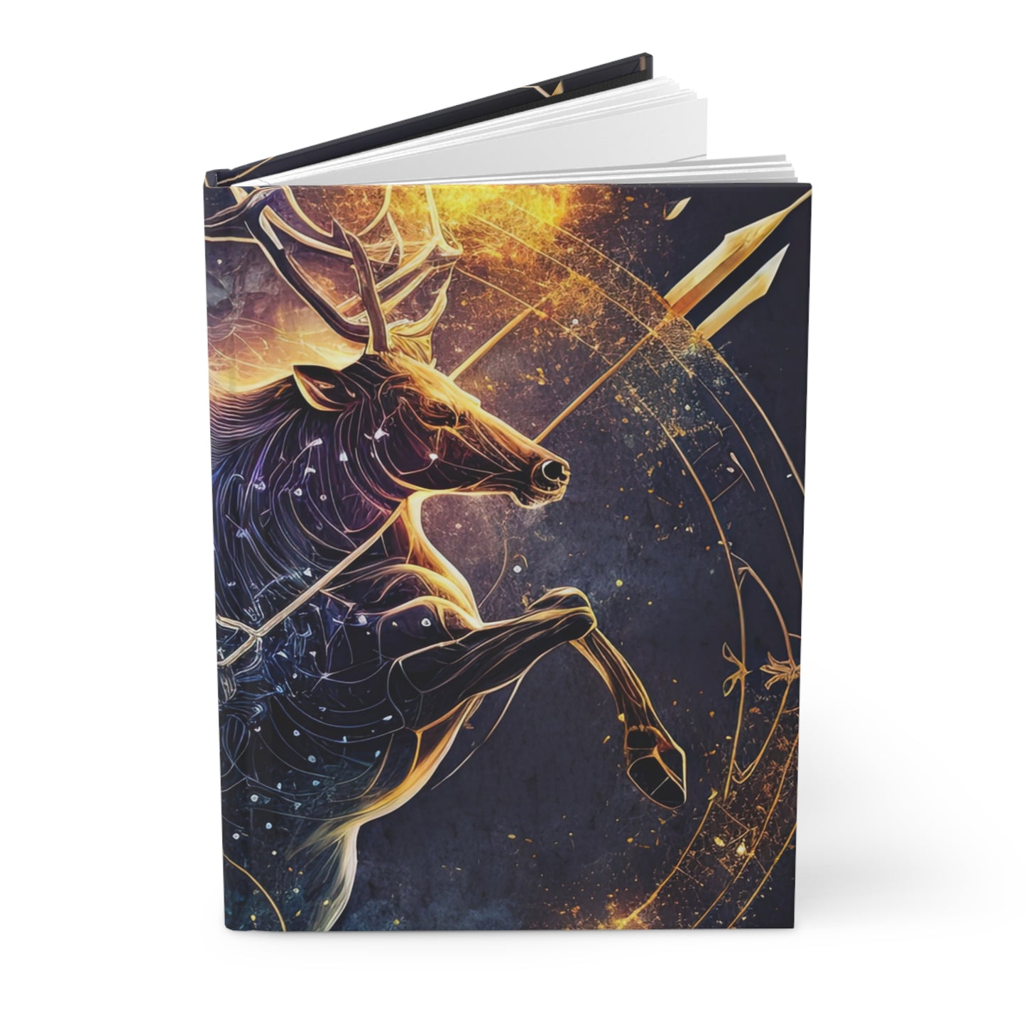 Sagittarius Centaur Fantasy Illustration with Poem Hardcover 150 Page Journal