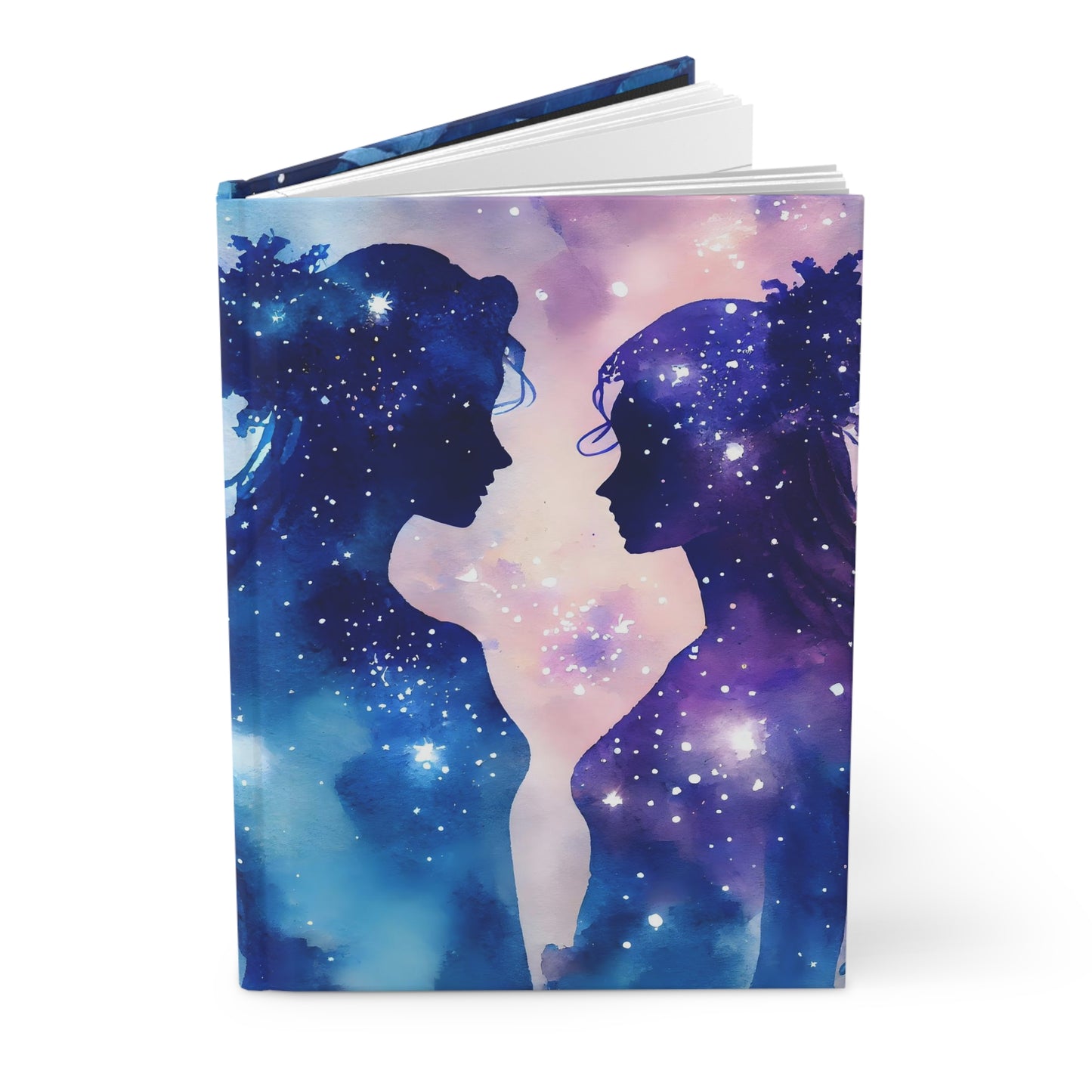 Gemini Twins with Poem Hardcover 150 Page Journal