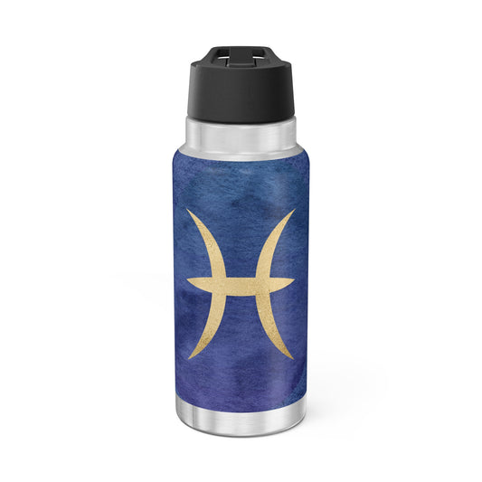 Pisces Zodiac Sign ~ 32oz Tumbler With Lid and Straw