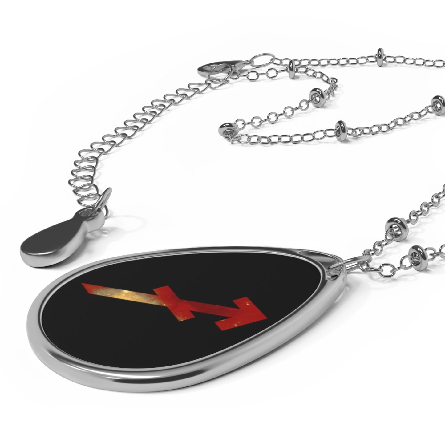 Sagittarius Zodiac Sign ~ Necklace & Oval Pendant With Chain