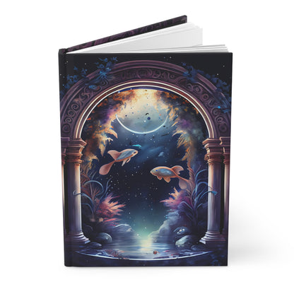 Pisces Fantasy Archway with Poem Hardcover 150 Page Journal