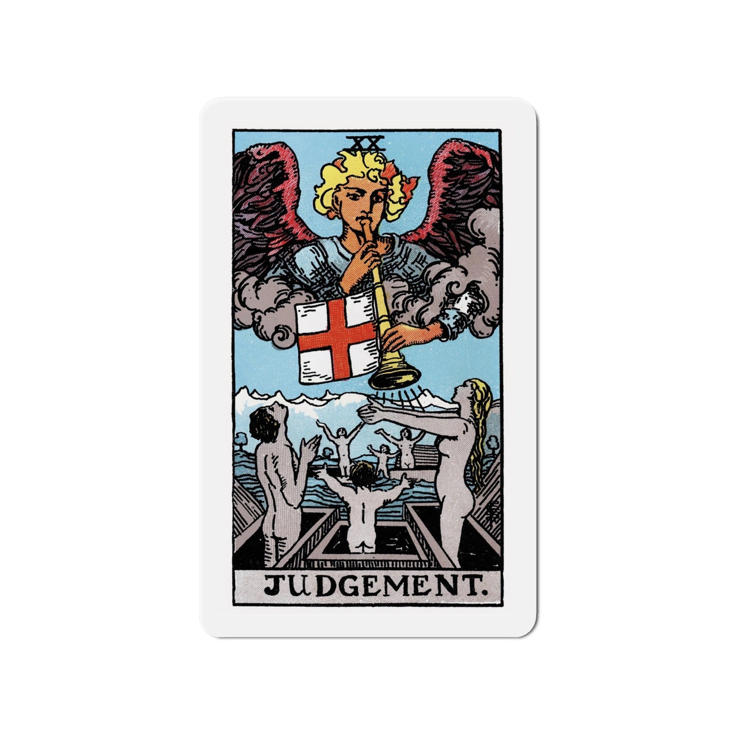 JudgmentTarot Card Fridge Magnet ~ Rider Waite Judgment Tarot Card