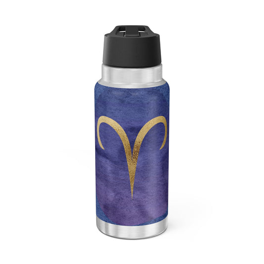Aries Zodiac Sign ~ 32oz Tumbler With Lid and Straw