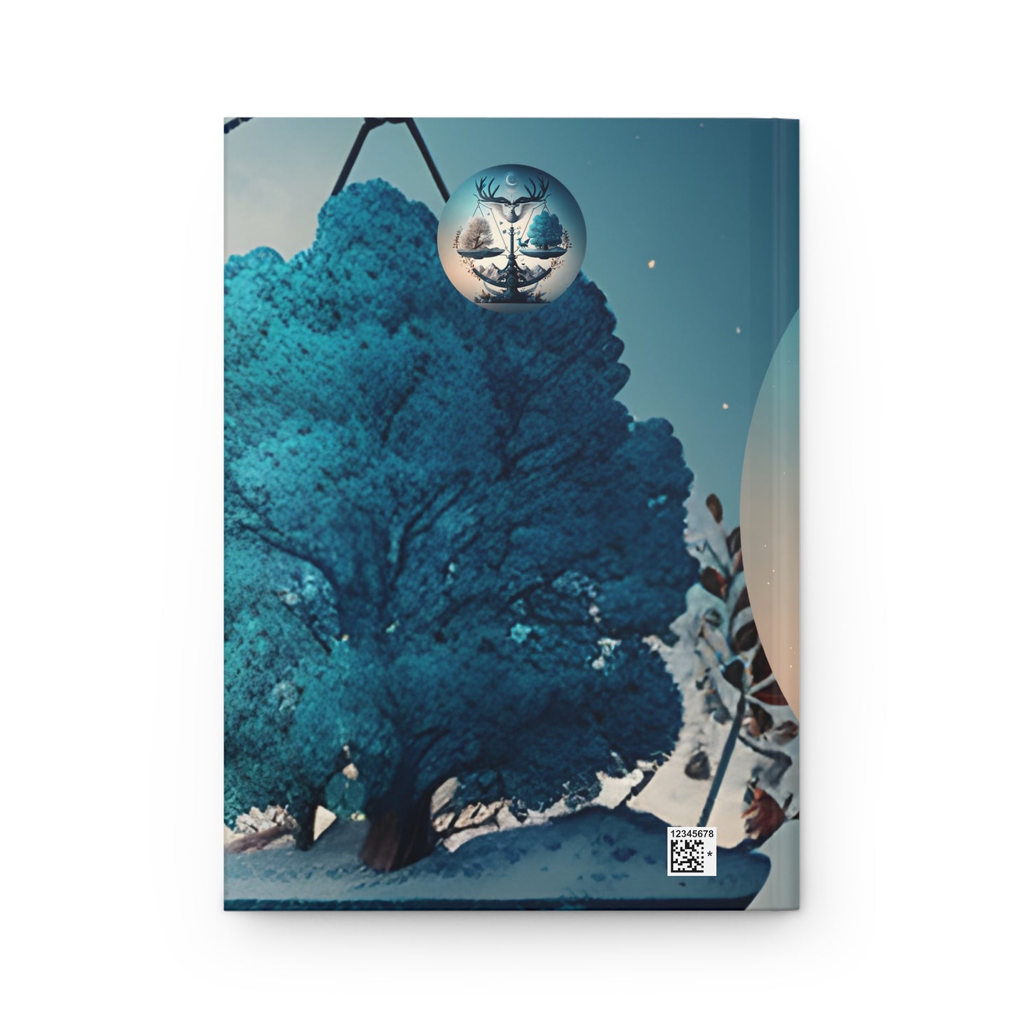 Libra Scales in Blue and White Hardcover 150 Page Journal
