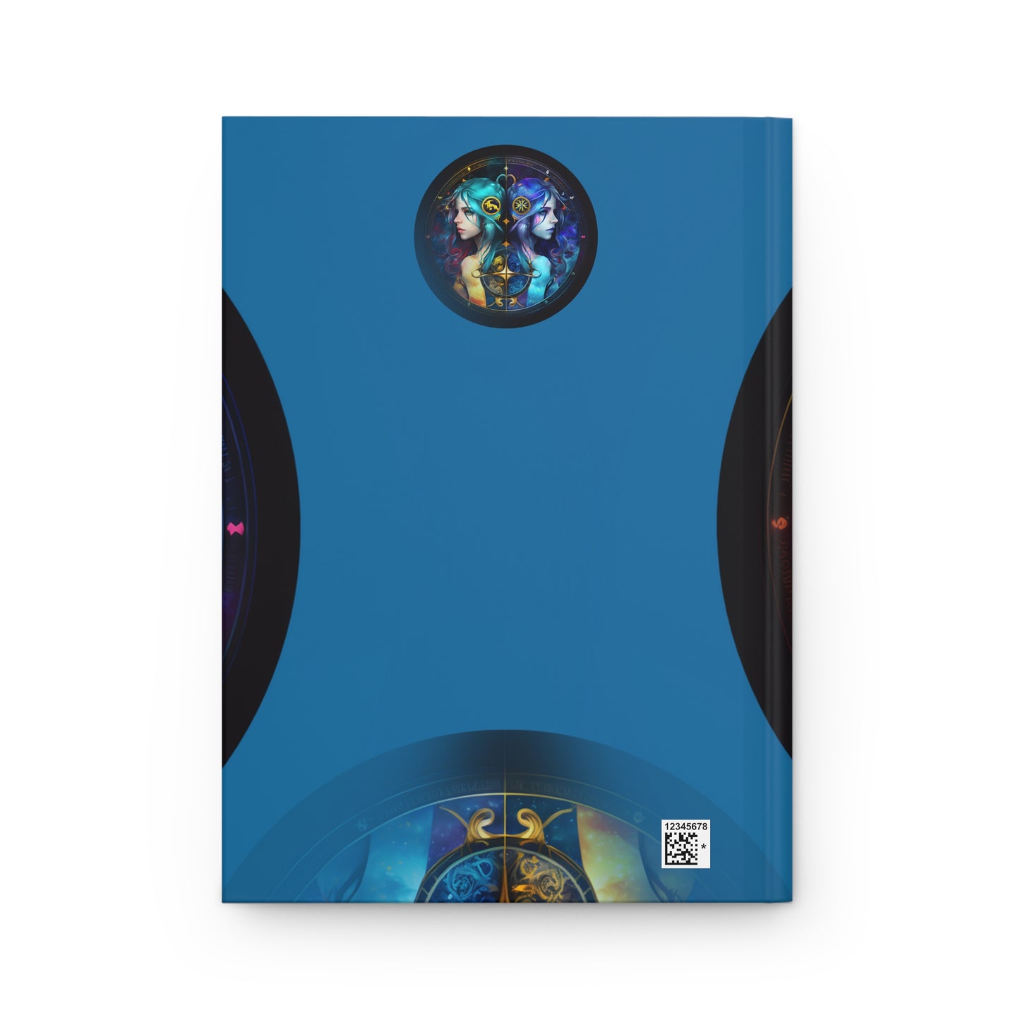 Gemini Twins in Blue Hardcover 150 Page Journal
