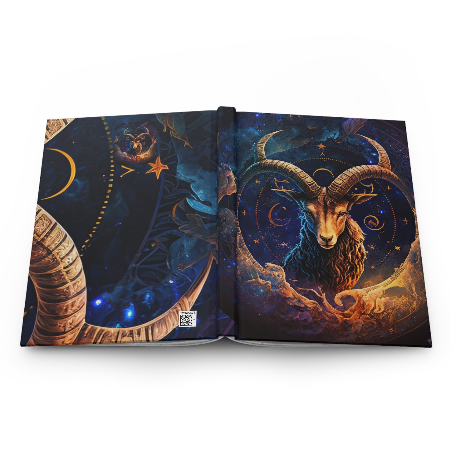 Capricorn In A Powerful Night Sky Hardcover 150 Page Journal