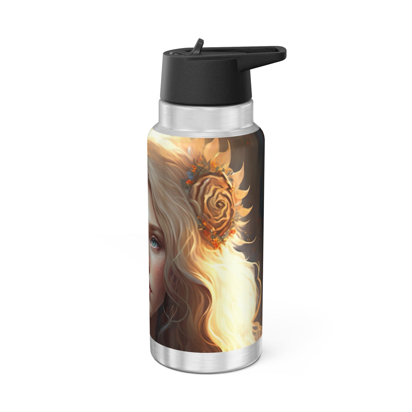 Leo Zodiac Sign Goddess ~ 32oz Tumbler With Lid and Straw
