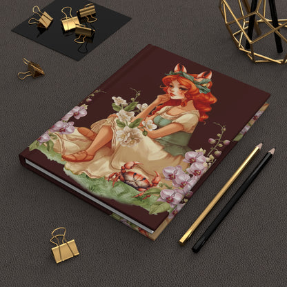 Cancer Vintage Illustration with Poem Hardcover 150 Page Journal