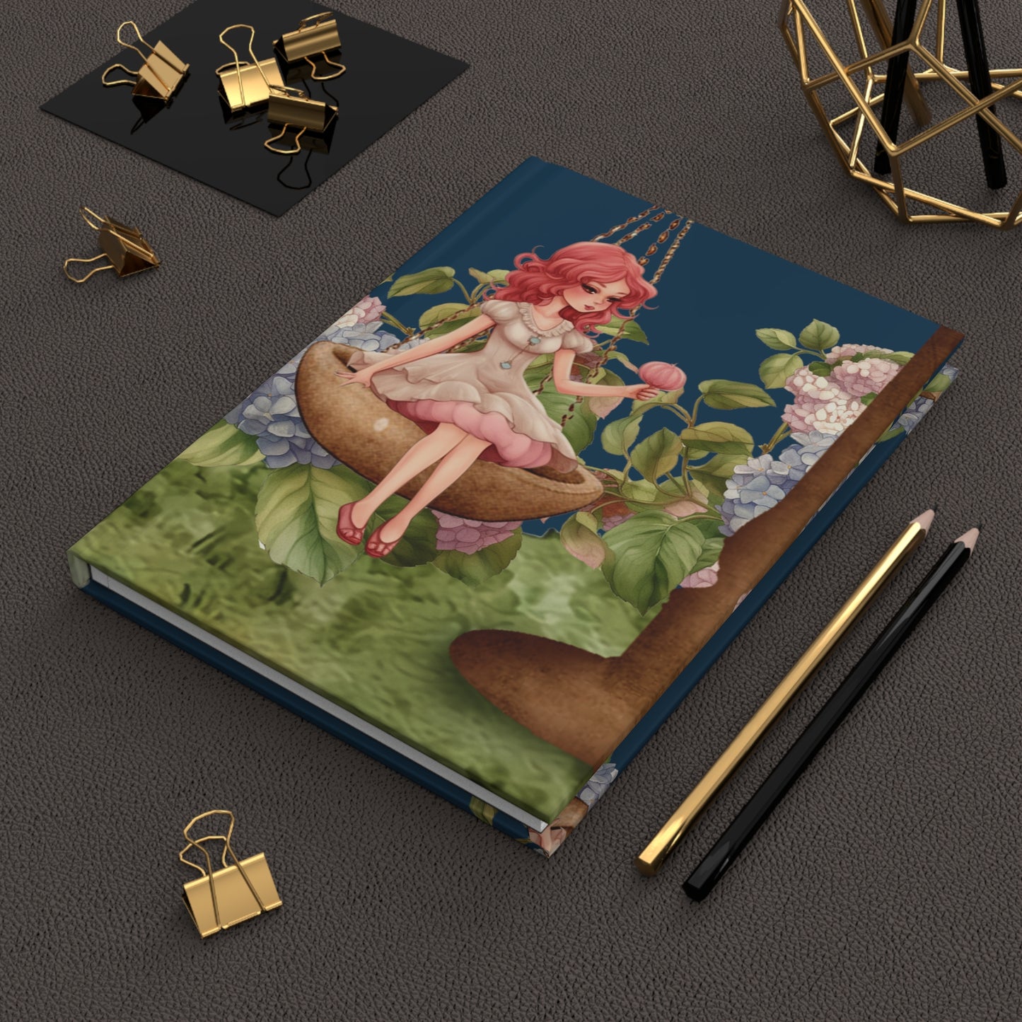 Libra Vintage Illustration with Poem Hardcover 150 Page Journal