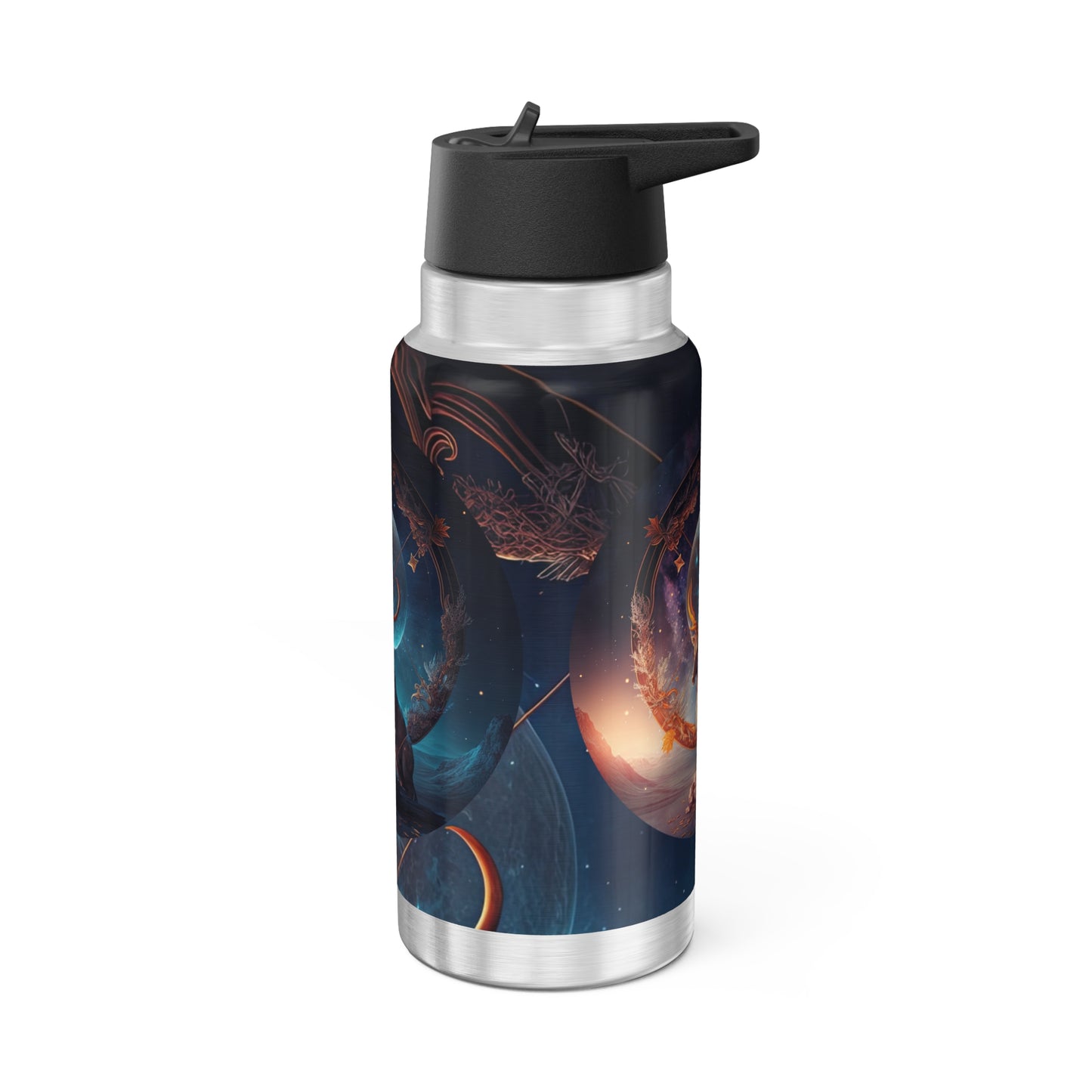 Sagittarius Zodiac Sign Centaur Fantasy Illustration ~ 32oz Tumbler With Lid and Straw