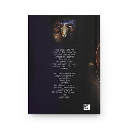 Aries The Ram with Poem Hardcover 150 Page Journal