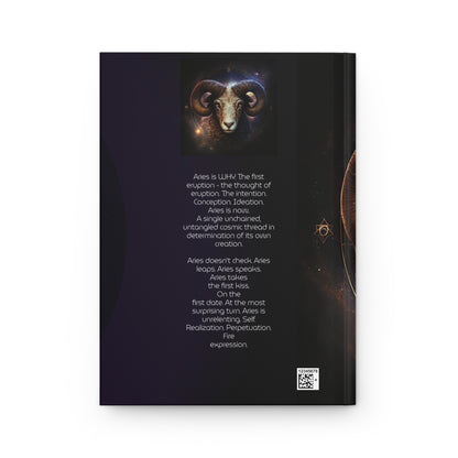 Aries The Ram with Poem Hardcover 150 Page Journal