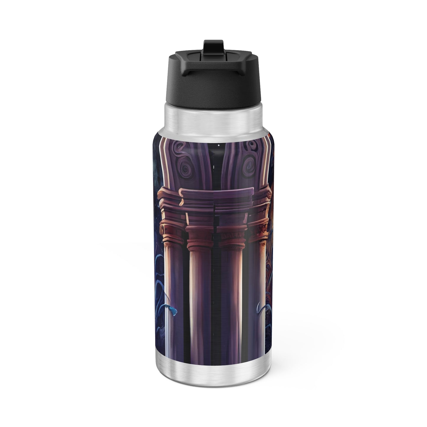 Pisces Zodiac Sign ~ Tumbler, 32oz With Lid and Straw