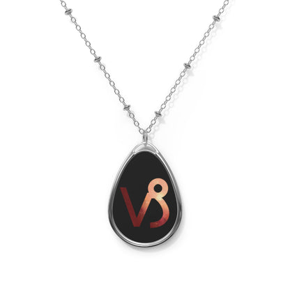 Capricorn Zodiac Sign ~ Necklace & Oval Pendant With Chain