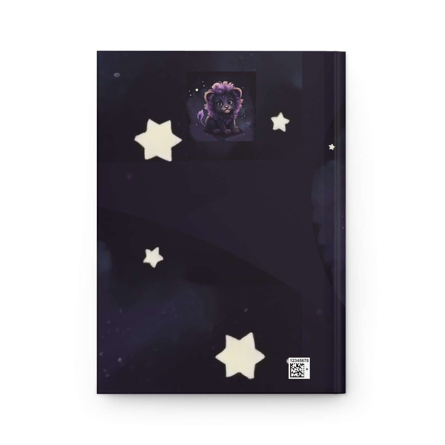 Leo Purple Caricature Illustration Hardcover 150 Page Journal