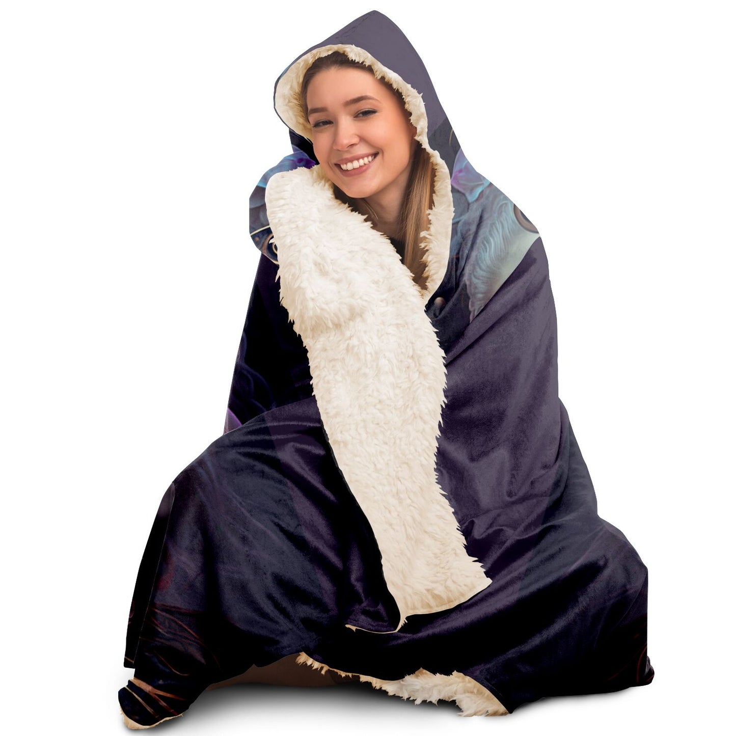 Gemini Warrior Twins Hooded Blanket