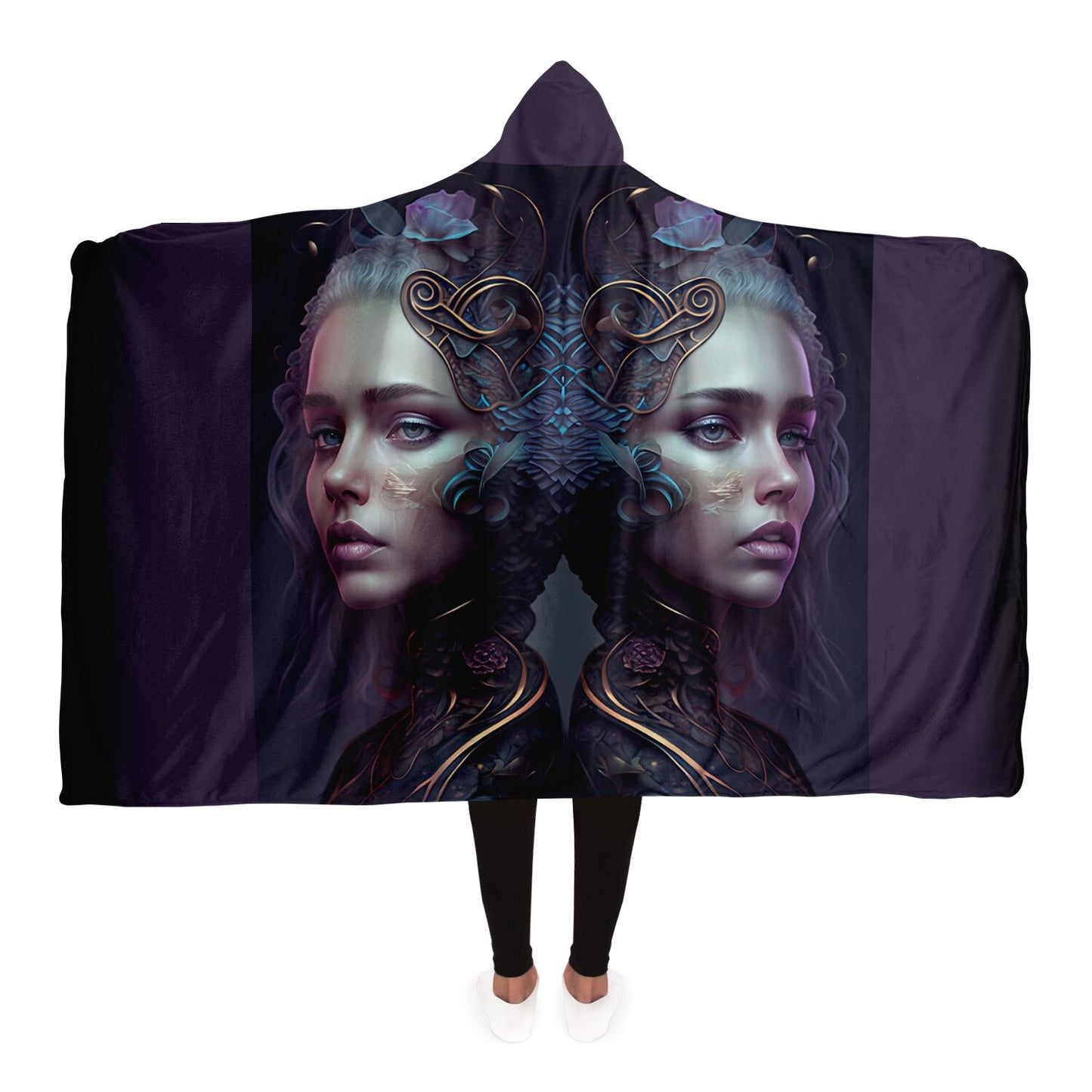 Gemini Warrior Twins Hooded Blanket