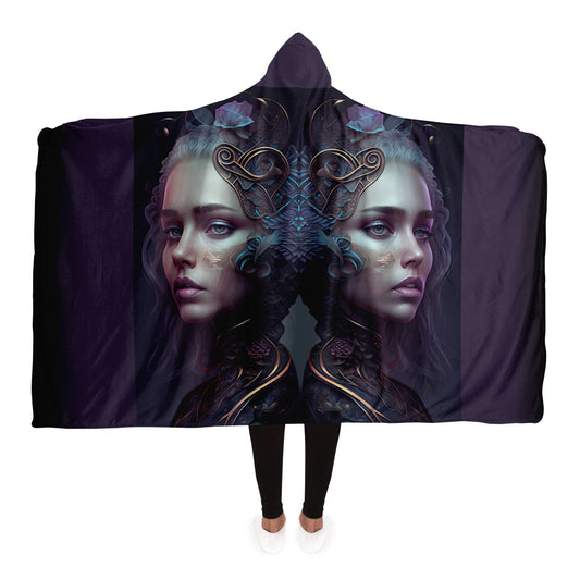 Gemini Warrior Twins Hooded Blanket
