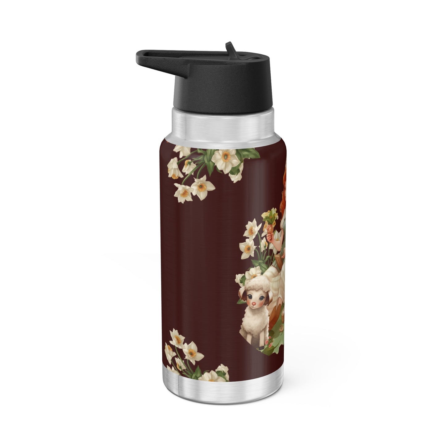 Aries Zodiac Sign Vintage Illustration ~ 32oz Tumbler With Lid and Straw