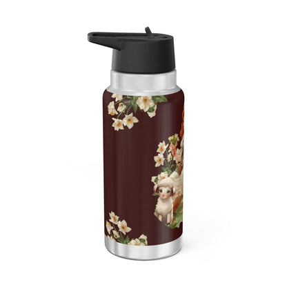 Aries Zodiac Sign Vintage Illustration ~ 32oz Tumbler With Lid and Straw