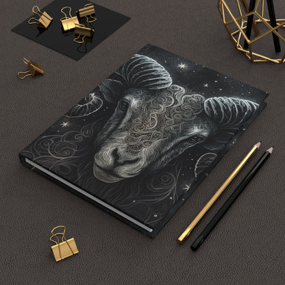 Aries in the Stars with Aries Poem Hardcover 150 Page Journal