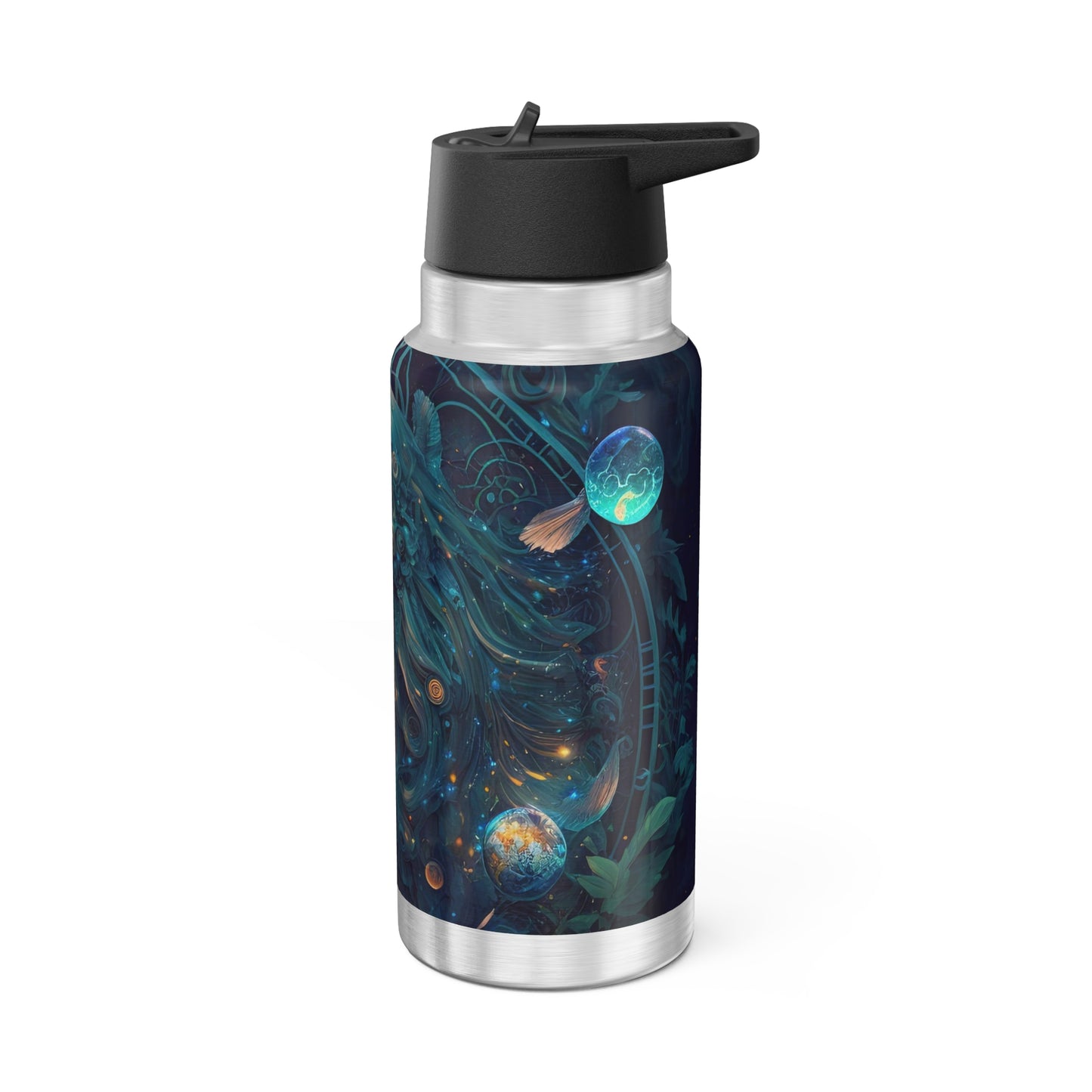Virgo Zodiac Sign Temple Goddess ~ 32oz Tumbler With Lid and Straw