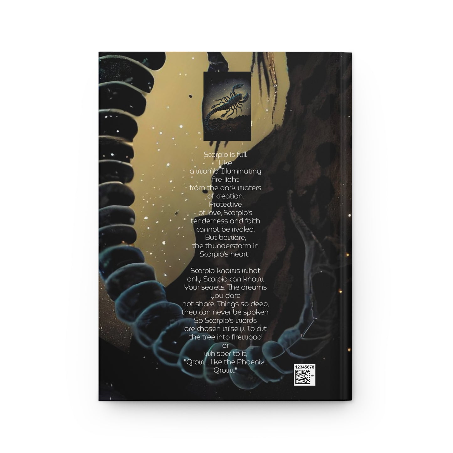 Scorpio in the Sky with Poem Hardcover 150 Page Journal