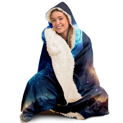 Zodiac Sphere of Heavenly Bodies Hooded Blanket