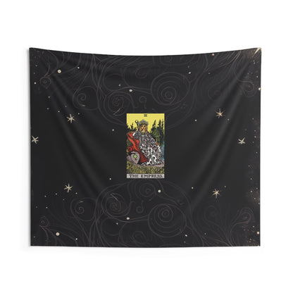 The Empress Tarot Card Altar Cloth or Tapestry with Starry Background