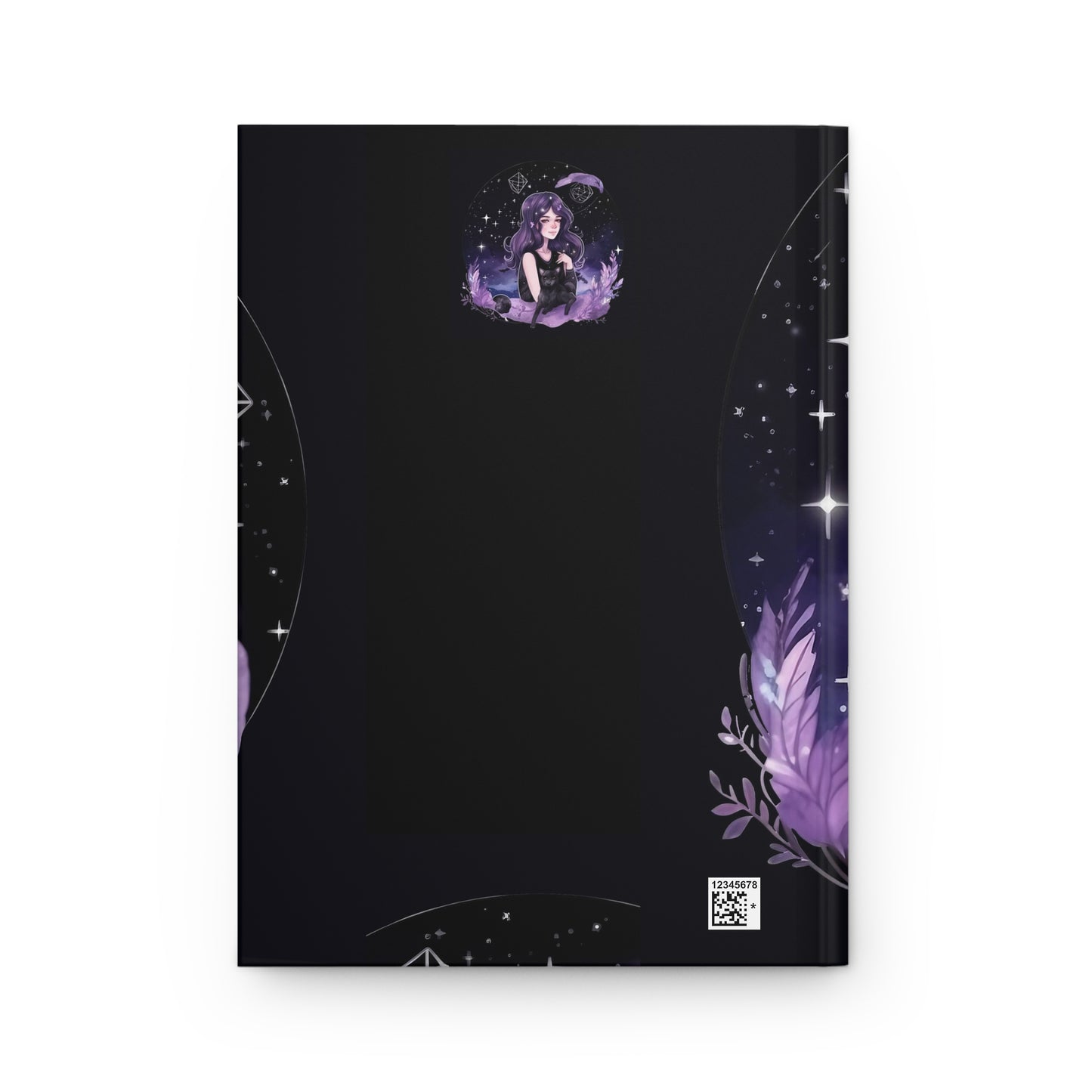 Virgo Purple Caricature Illustration Hardcover 150 Page Journal