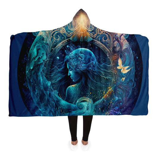 Aquarius Water Goddess Hooded Blanket