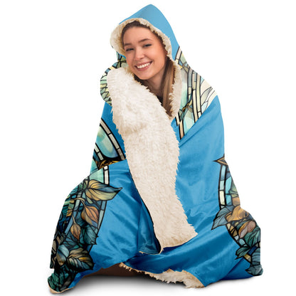 Pisces Stained Glass Hooded Blanket
