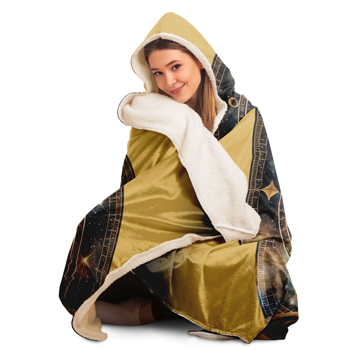 Leo in the Stars Hooded Blanket