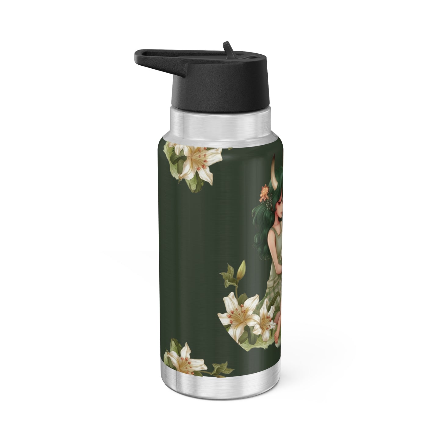 Taurus Zodiac Sign Vintage Illustration  ~ 32oz Tumbler With Lid and Straw