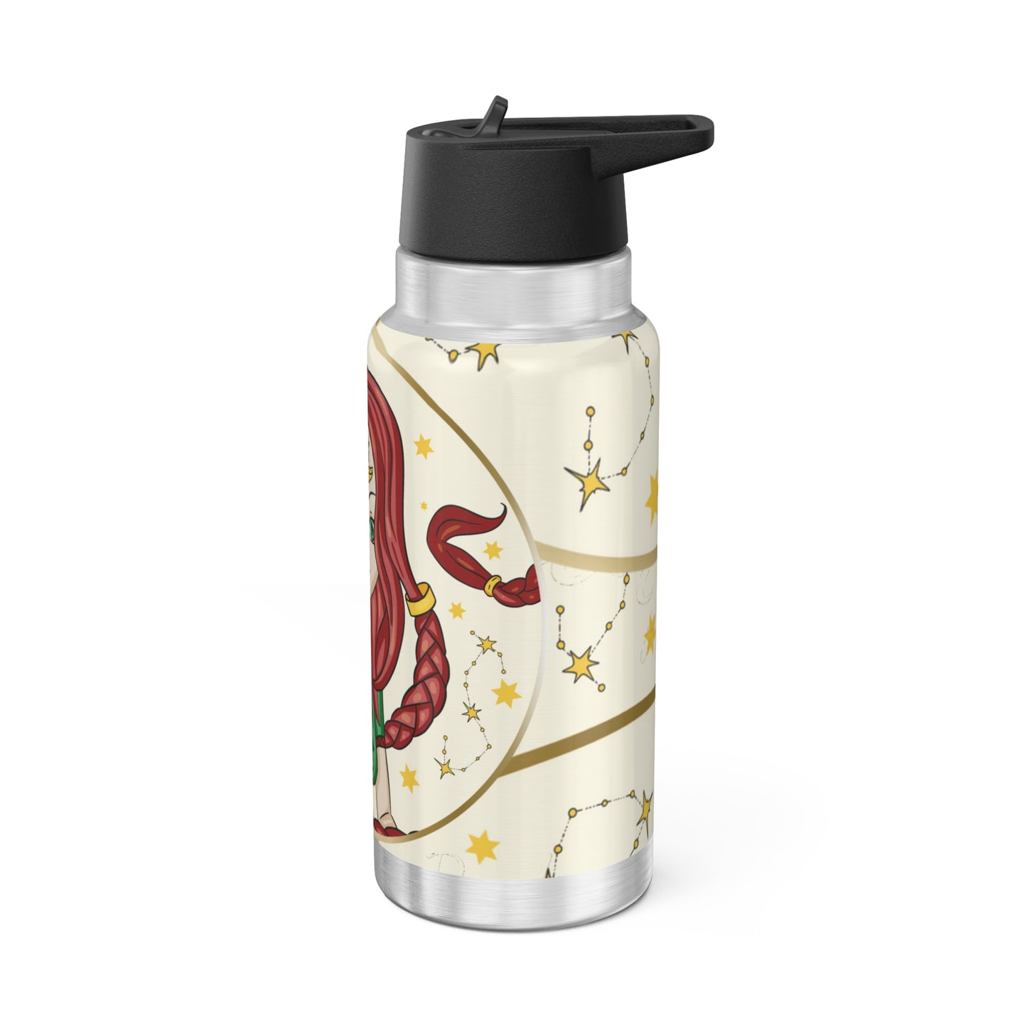 Scorpio Zodiac Sign Illustration ~ 32oz Tumbler With Lid and Straw