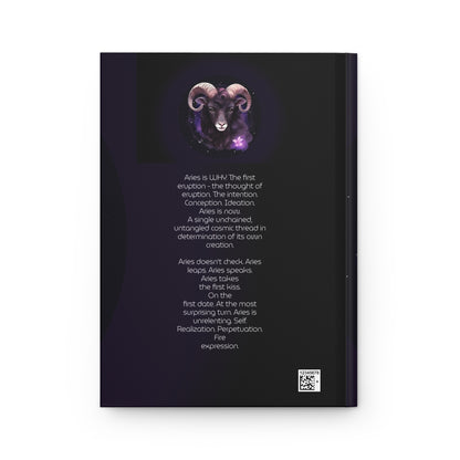 Aries Caricature with Poem Hardcover 150 Page Journal