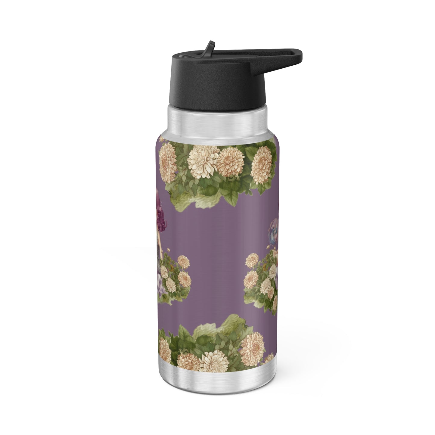 Pisces Zodiac Sign Vintage Illustration ~ 32oz Tumbler With Lid and Straw