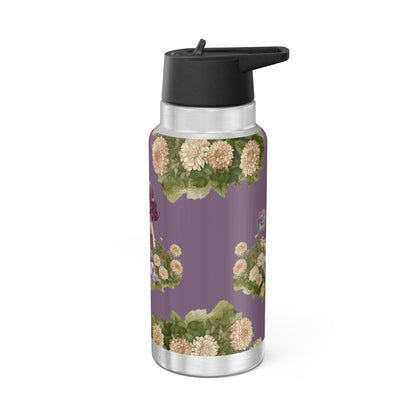 Pisces Zodiac Sign Vintage Illustration ~ 32oz Tumbler With Lid and Straw