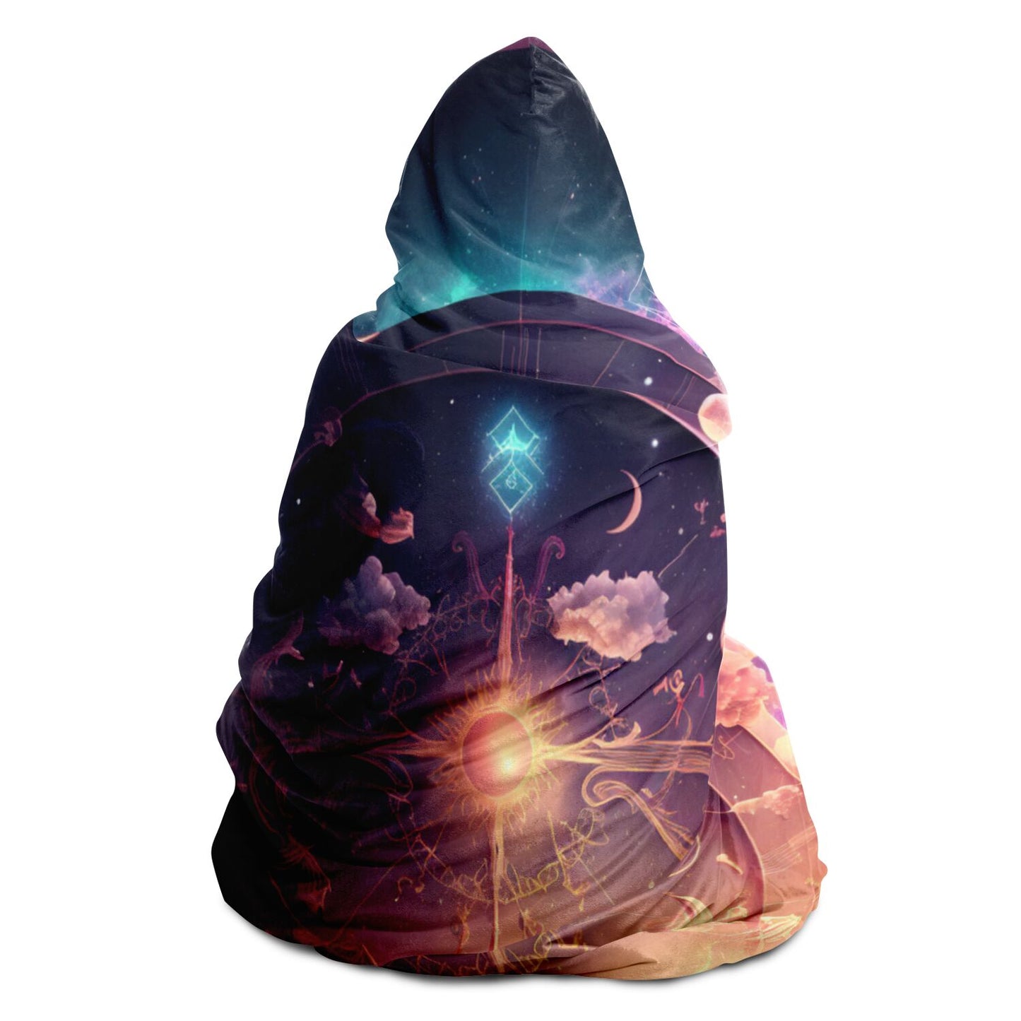Zodiac Fantasy Sphere Hooded Blanket