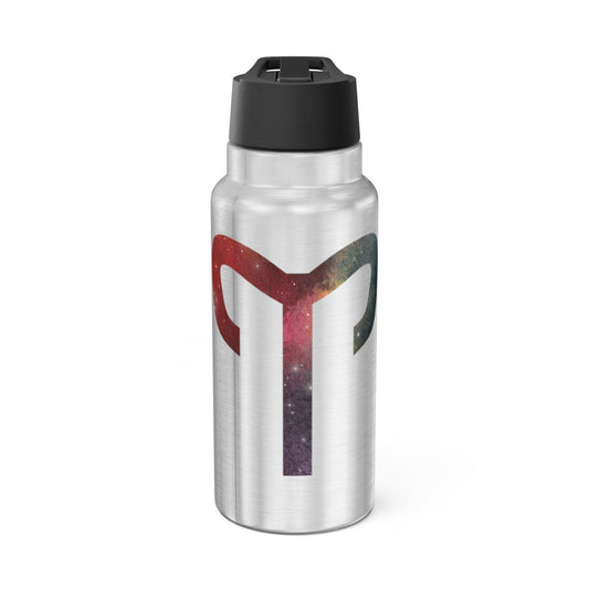 Aries Zodiac Sign  Symbol ~ Tumbler, 32oz With Lid and Straw