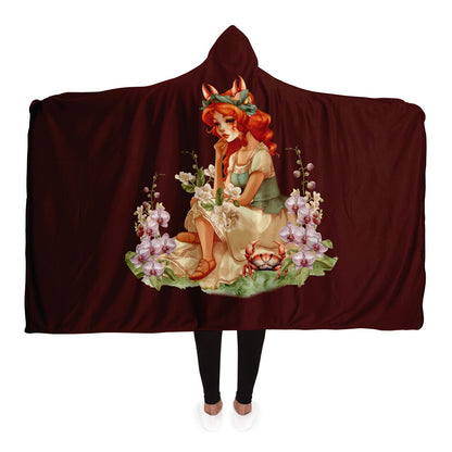 Cancarian Girl Vintage Illustration Hooded Blanket