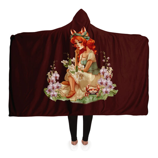 Cancarian Girl Vintage Illustration Hooded Blanket