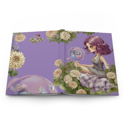 Pisces Vintage illustration Hardcover 150 Page Journal