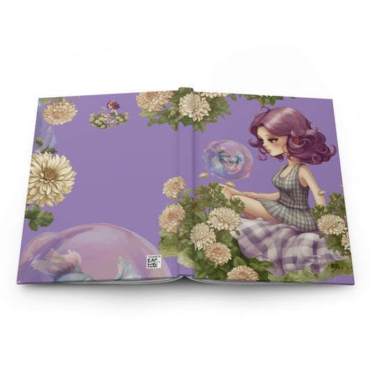 Pisces Vintage illustration Hardcover 150 Page Journal