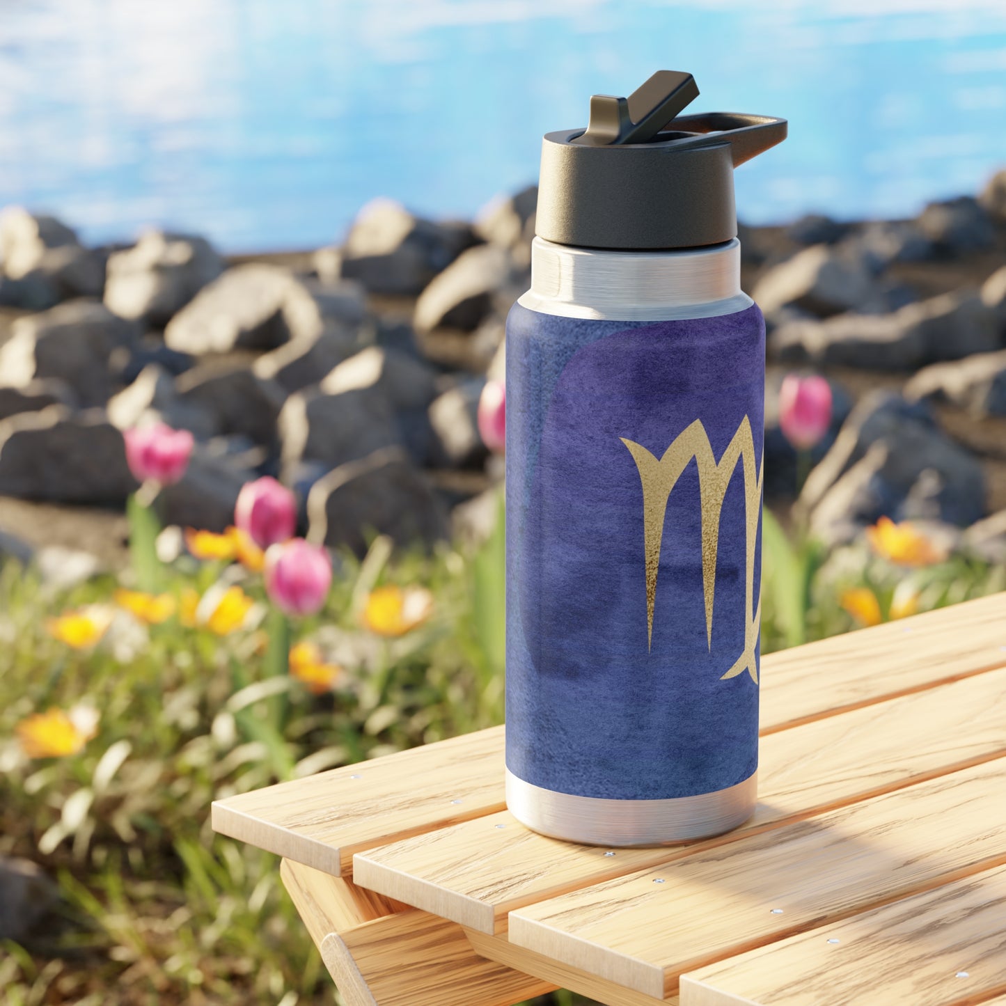 Virgo Zodiac Sign ~ 32oz Tumbler With Lid and Straw